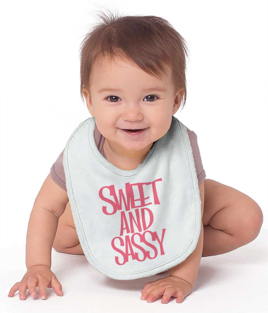 Sweet and Sassy Infant Baby Bib-Direct To Garment Print-Brisco Baby