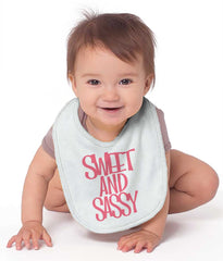 Sweet and Sassy Infant Baby Bib-Direct To Garment Print-Brisco Baby