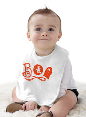 Boo Ghost Infant Baby Bib-Direct To Garment Print-Brisco Baby