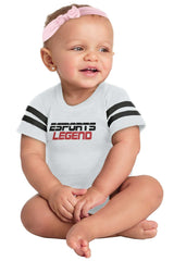 Sports Legend Professional Gamer Football Romper Bodysuit-Direct To Garment Print-Brisco Baby