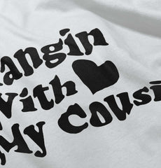 Hangin With Cousin Infant Baby Bib-Direct To Garment Print-Brisco Baby