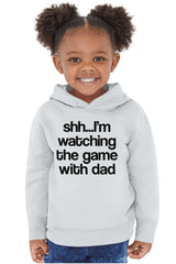 Watching the Game Toddler Pullover Hoodie-Direct To Garment Print-Brisco Baby