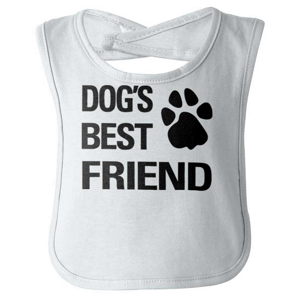 Dog's Best Friend Infant Baby Bib-Direct To Garment Print-Brisco Baby
