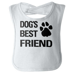 Dog's Best Friend Infant Baby Bib-Direct To Garment Print-Brisco Baby