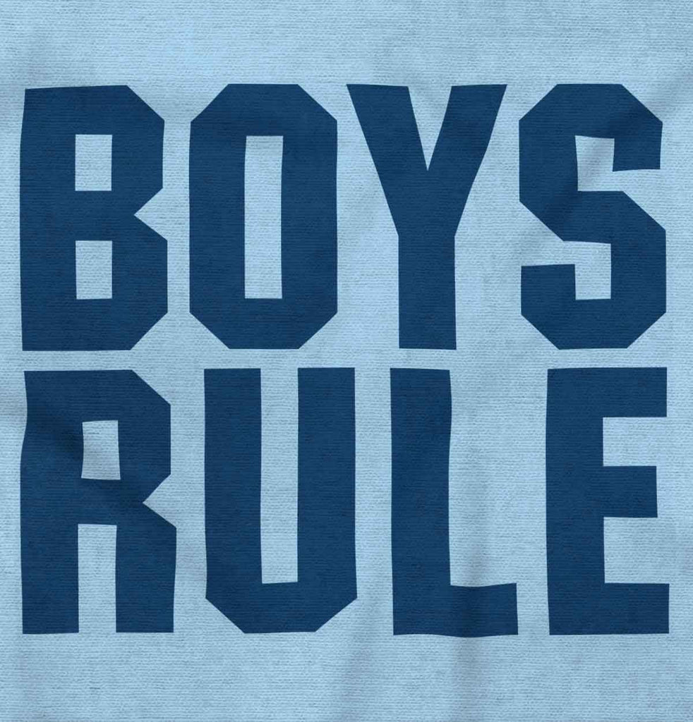 Boys Rule Infant Toddler T Shirt-Direct To Garment Print-Brisco Baby