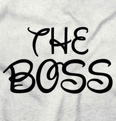 The Boss Romper Bodysuit-Direct To Garment Print-Brisco Baby