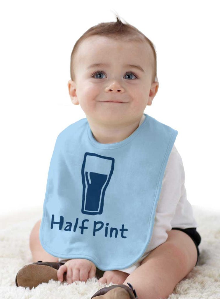 Half Pint Infant Baby Bib-Direct To Garment Print-Brisco Baby