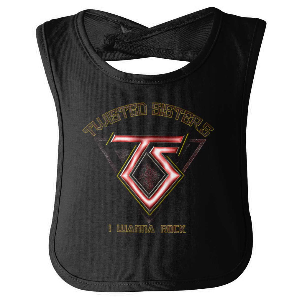 Rock N Roll Infant Baby Bib-Direct To Garment Print-Brisco Baby