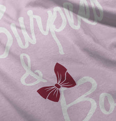 Burpees and Bows Romper Bodysuit-Direct To Garment Print-Brisco Baby