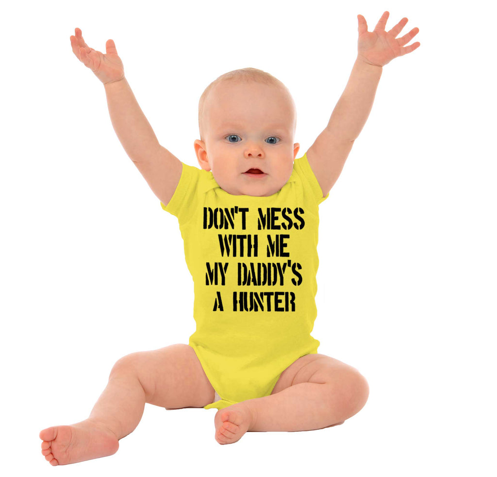 Daddy's A hunter Romper Bodysuit-Direct To Garment Print-Brisco Baby