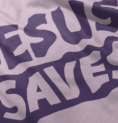 Jesus Saves Infant Baby Bib-Direct To Garment Print-Brisco Baby