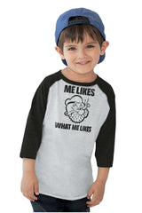 What Me Likes Toddler Baseball-Direct To Garment Print-Brisco Baby