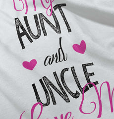 Aunt And Uncle Infant Toddler T Shirt-Direct To Garment Print-Brisco Baby