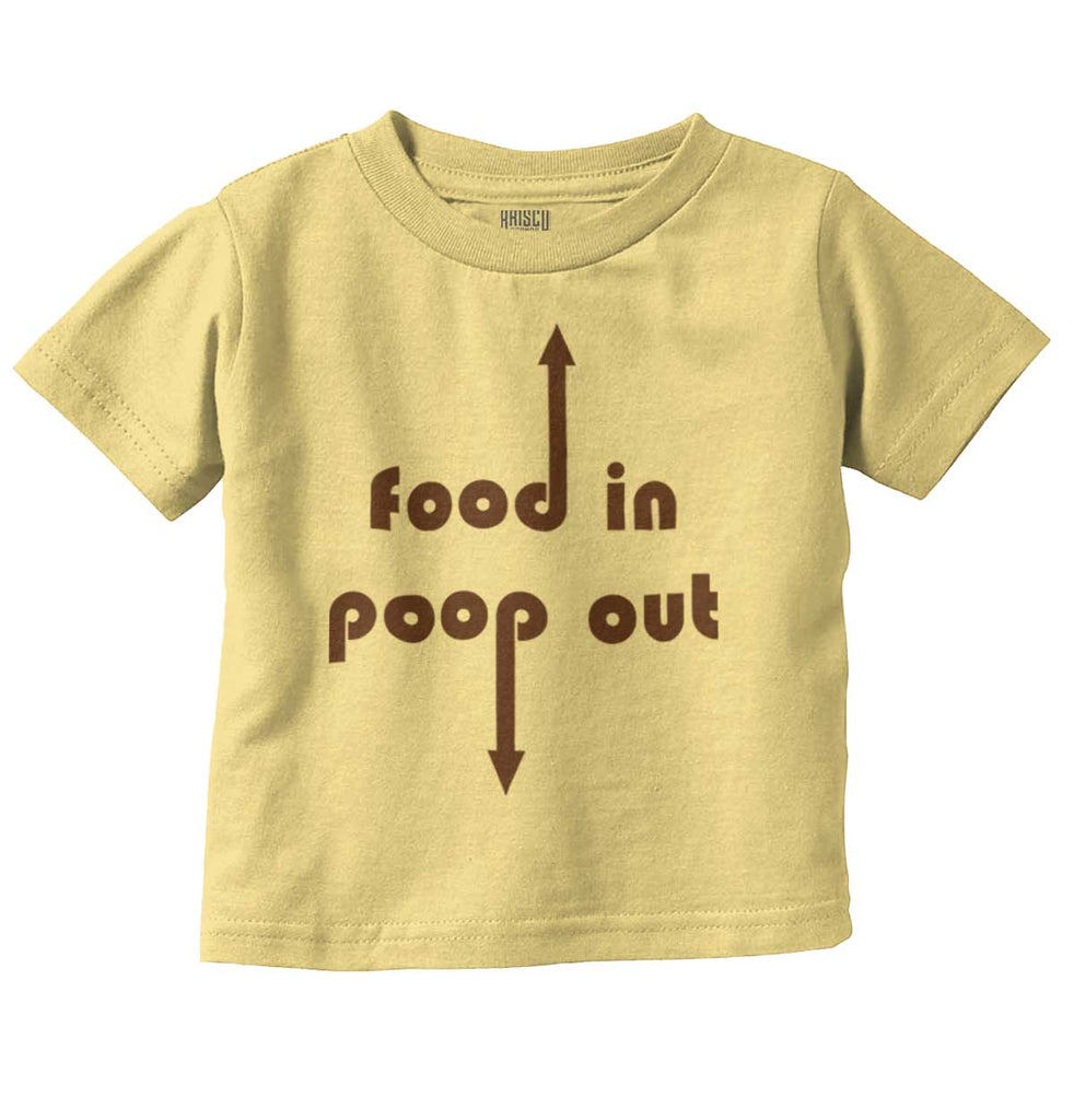 Poop out Infant Toddler T Shirt-Direct To Garment Print-Brisco Baby