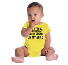 Mind On Mommy Romper Bodysuit-Direct To Garment Print-Brisco Baby