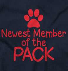 Member of the Pack Toddler Ruffled Trim T-Shirt-Direct To Garment Print-Brisco Baby