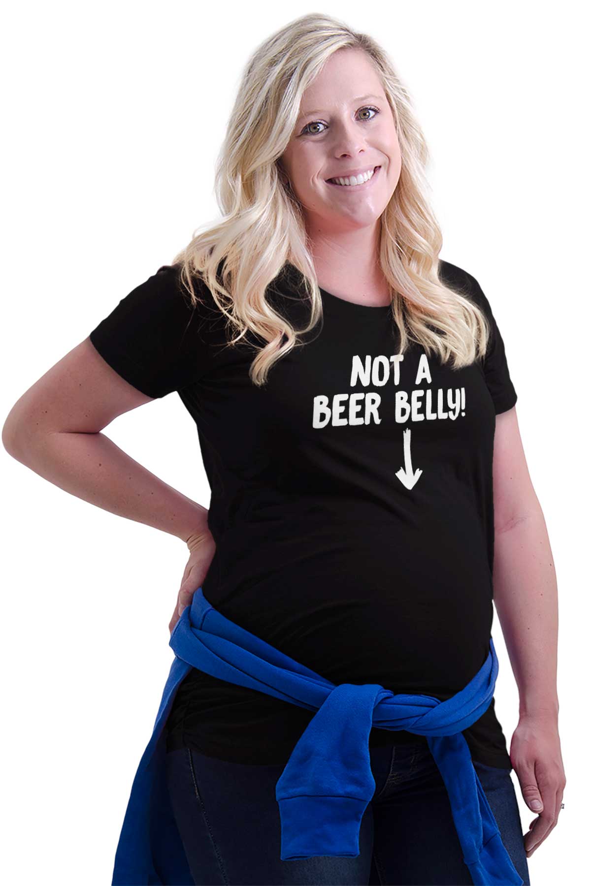 lade som om dokumentarfilm købmand Maternity Clothes Not Beer Belly Funny Cute Pregnant Mom Cool Maternity T- Shirt – Brisco Baby