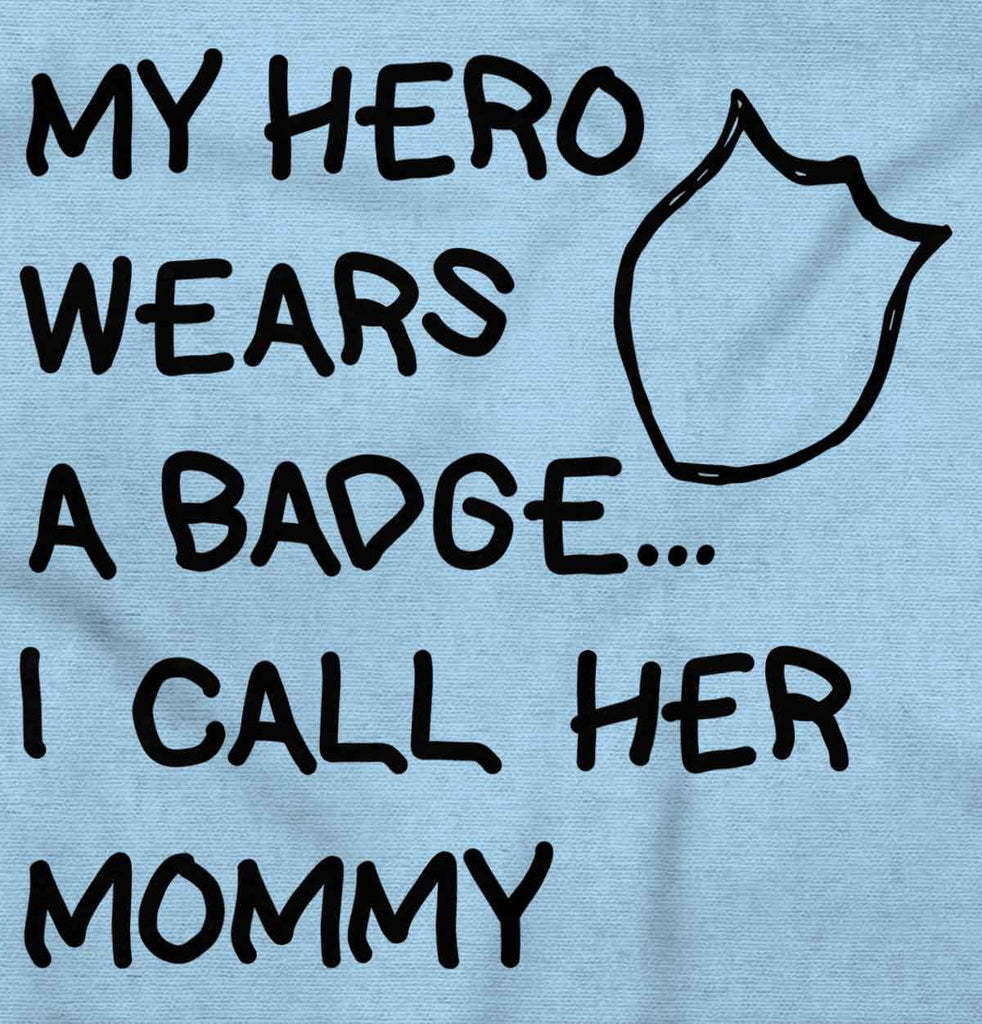 Hero Wears Badge Romper Bodysuit-Direct To Garment Print-Brisco Baby