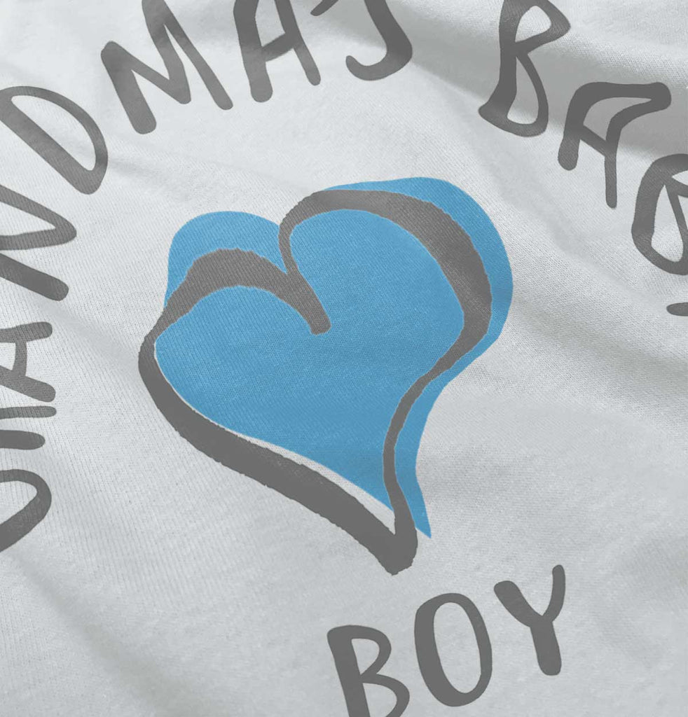 Grandma's Baby Boy Infant Baby Bib-Direct To Garment Print-Brisco Baby