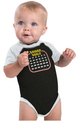 Squad Goals Video Gaming Nerd Raglan Romper Bodysuit-Direct To Garment Print-Brisco Baby