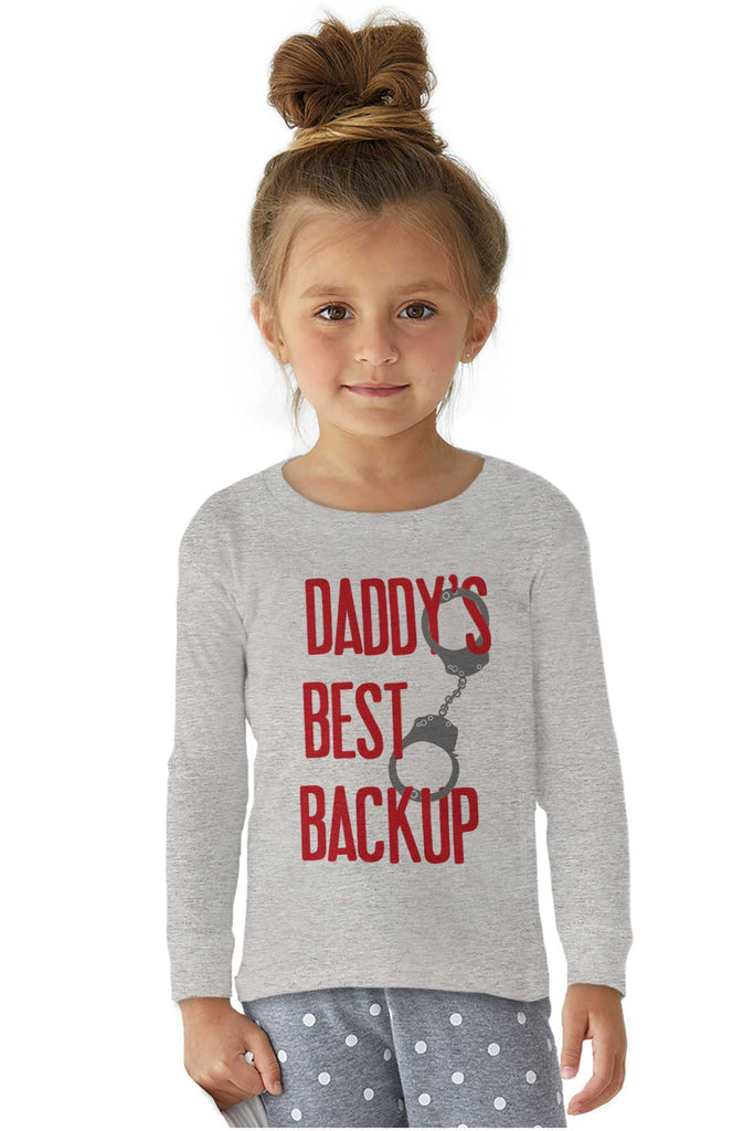 Daddy's Best Backup Solid Baby Pajama Top-Direct To Garment Print-Brisco Baby