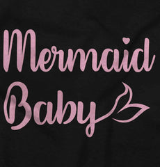 Mermaid Baby Infant Baby Bib-Direct To Garment Print-Brisco Baby