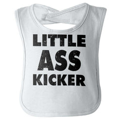 Ass Kicker Infant Baby Bib-Direct To Garment Print-Brisco Baby