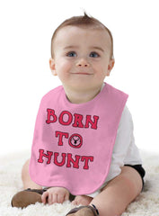 Cute Born To Hunt Deer Infant Baby Bib-Direct To Garment Print-Brisco Baby