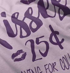 Kisses 25 Cents Infant Toddler T Shirt-Direct To Garment Print-Brisco Baby