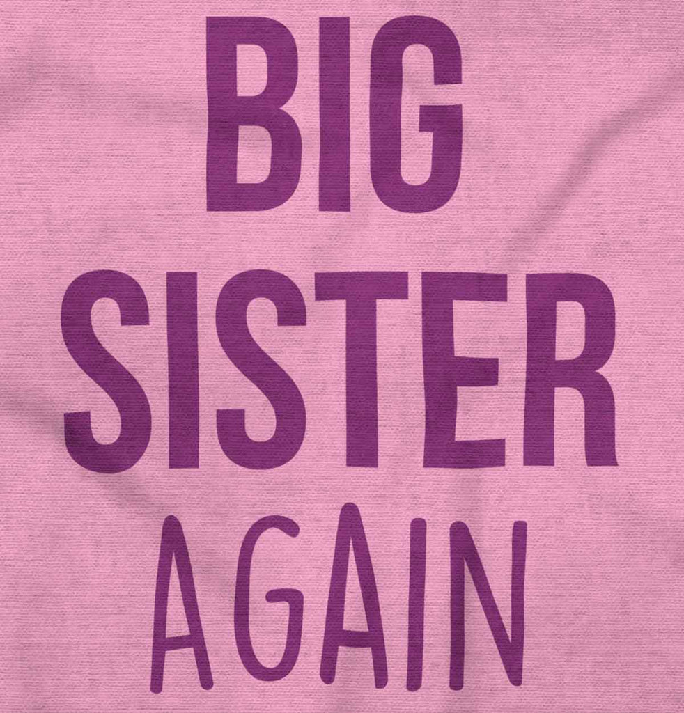 Big Sister Again Infant Baby Bib-Direct To Garment Print-Brisco Baby