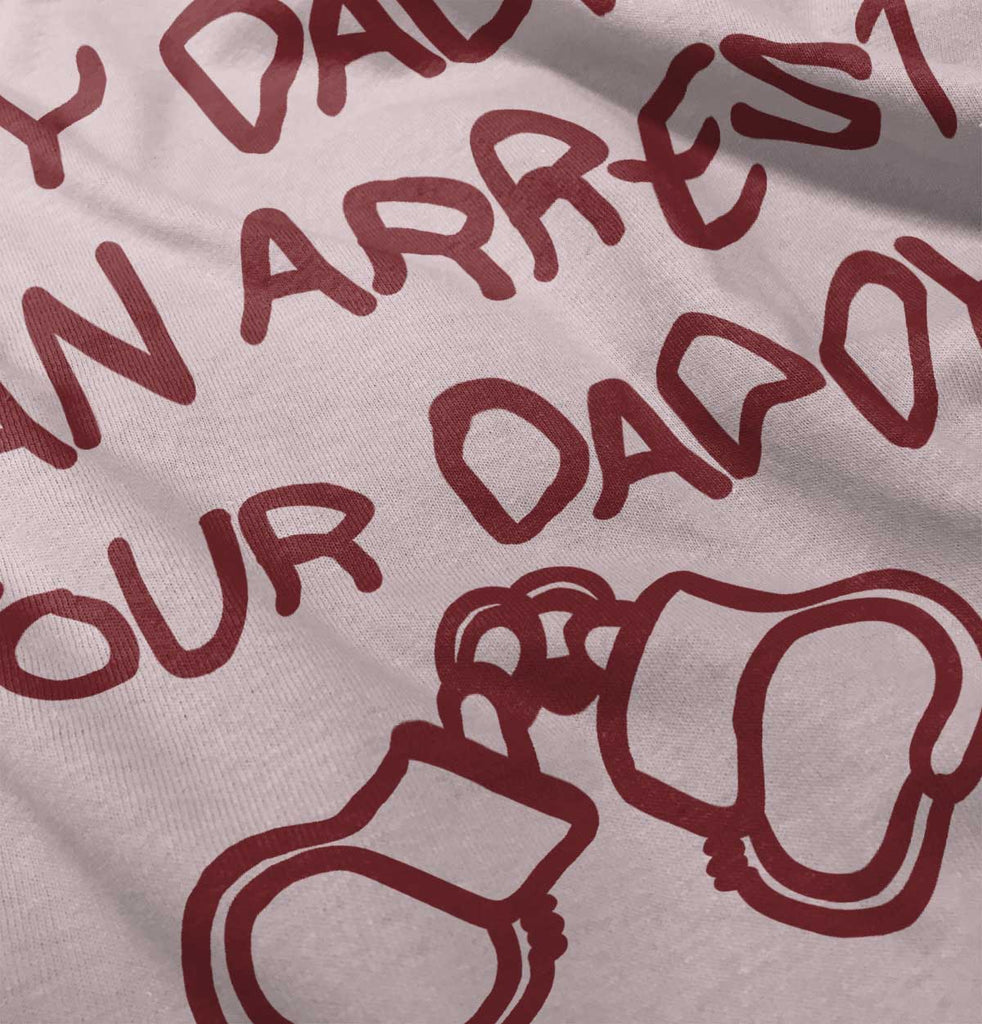 Arrest Your Daddy Solid Baby Infant Dress-Direct To Garment Print-Brisco Baby