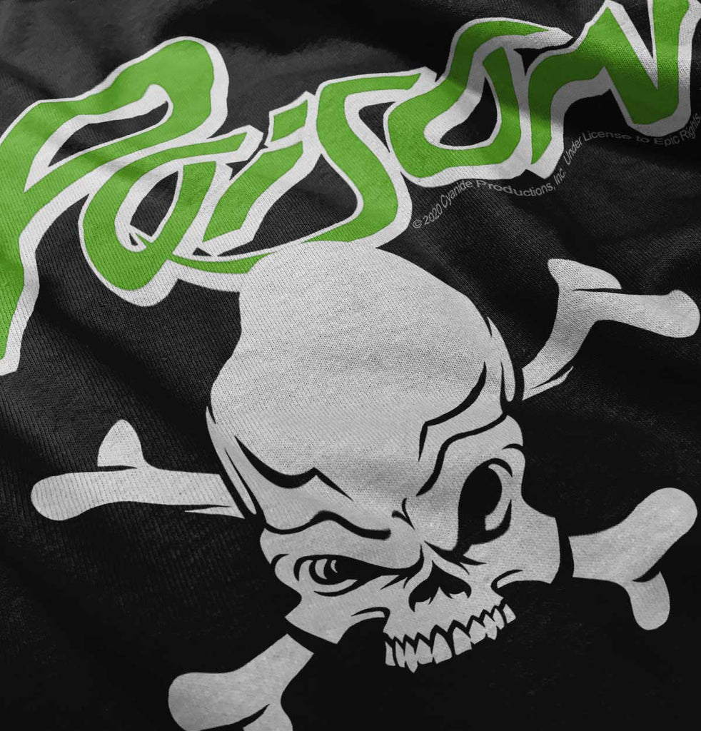 Poison Skull Infant Baby Bib-Direct To Garment Print-Brisco Baby