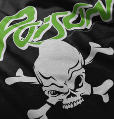 Poison Skull Infant Baby Bib-Direct To Garment Print-Brisco Baby