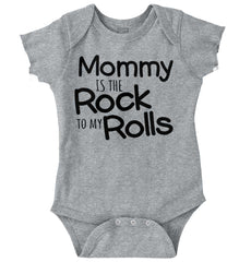 Rock To My Rolls Romper Bodysuit-Direct To Garment Print-Brisco Baby