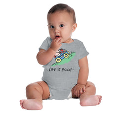 Uphill Baby Car Romper Bodysuit-Direct To Garment Print-Brisco Baby