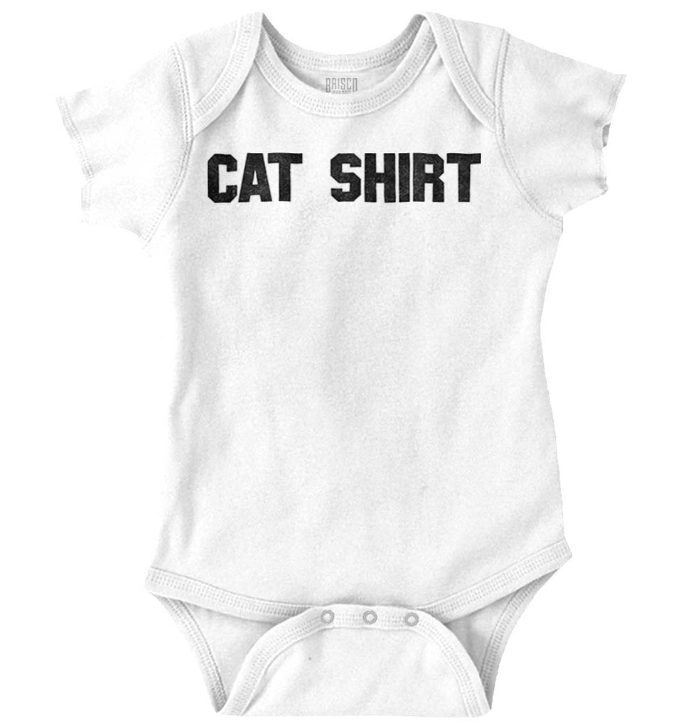 Cat Shirt Romper Bodysuit-Direct To Garment Print-Brisco Baby