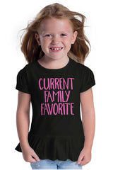 Family Favorite Toddler Ruffle Bottom Tee-Direct To Garment Print-Brisco Baby