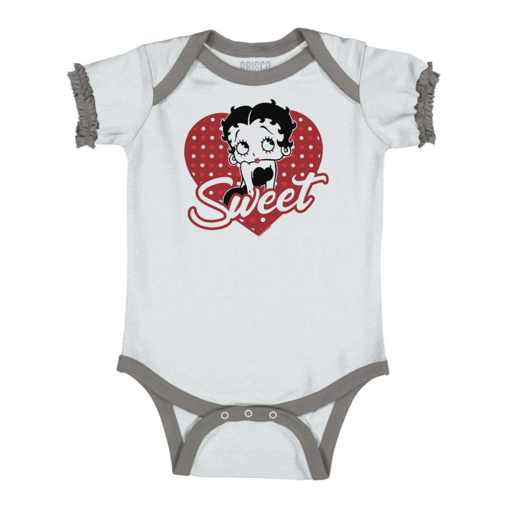 Sweet Baby Ruffled Trim Romper-Direct To Garment Print-Brisco Baby