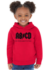 AB CD Toddler Pullover Hoodie-Direct To Garment Print-Brisco Baby