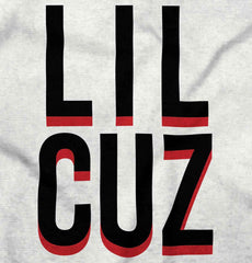 Lil Cuz Infant Baby Bib-Direct To Garment Print-Brisco Baby