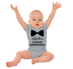 I Have Arrived Romper Bodysuit-Direct To Garment Print-Brisco Baby
