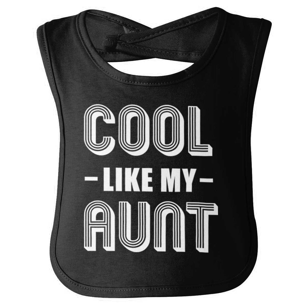 Cool Like My Aunt Infant Baby Bib-Direct To Garment Print-Brisco Baby