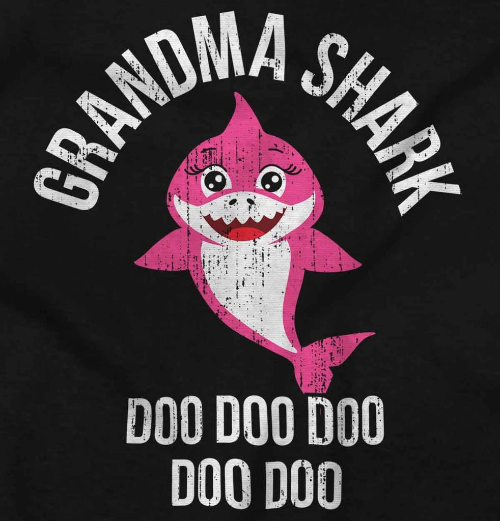 Cartoon Grandma Shark T Shirt-Direct To Garment Print-Brisco Baby