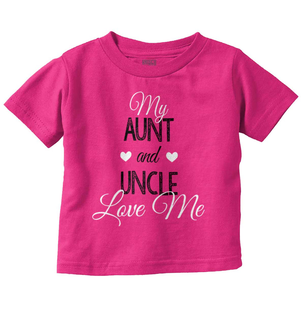 Aunt And Uncle Infant Toddler T Shirt-Direct To Garment Print-Brisco Baby