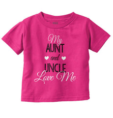 Aunt And Uncle Infant Toddler T Shirt-Direct To Garment Print-Brisco Baby