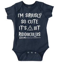 Seriusly Cute Romper Bodysuit-Direct To Garment Print-Brisco Baby