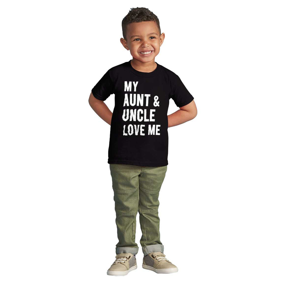 Aunt And Uncle Love Me Infant Toddler T Shirt-Direct To Garment Print-Brisco Baby