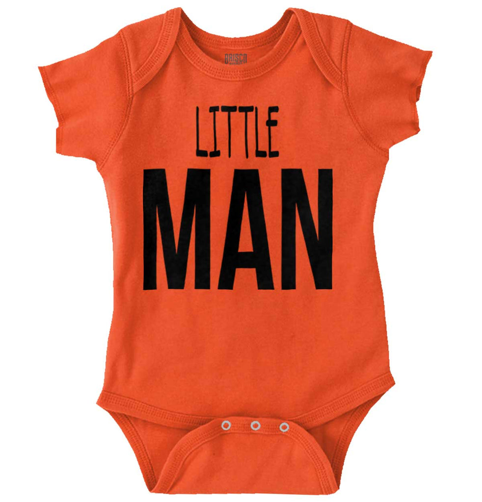 Little Man Romper Bodysuit-Direct To Garment Print-Brisco Baby