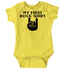 Rock Shirt Romper Bodysuit-Direct To Garment Print-Brisco Baby