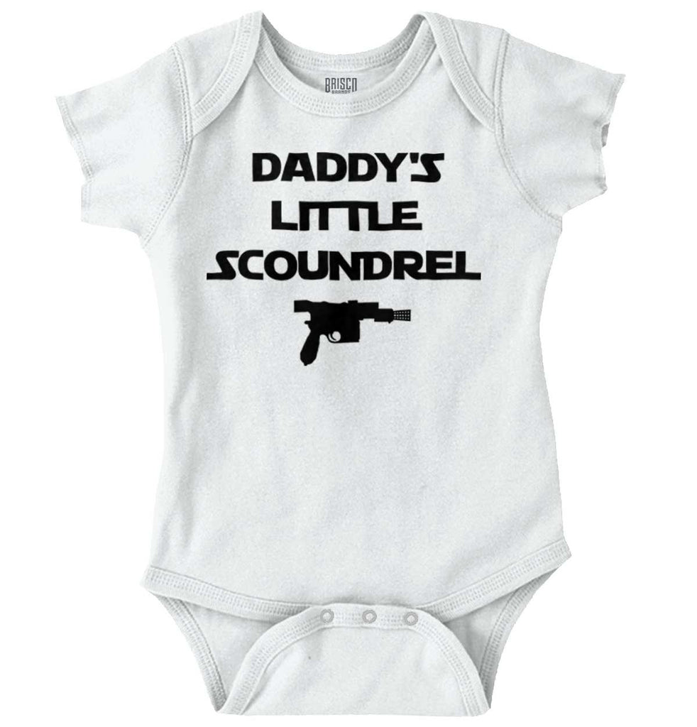 Daddy's Little Scoundrel Romper Bodysuit-Direct To Garment Print-Brisco Baby